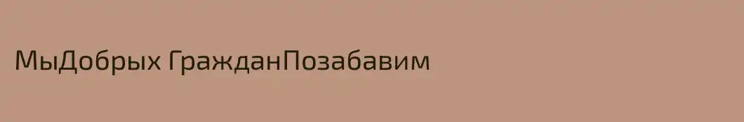МыДобрых ГражданПозабавим